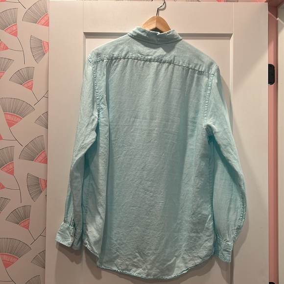 Linen Shirt (Men) in Blue - Picture 6 of 10